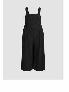 Cider Black Wide-Leg Corduroy Jumpsuit